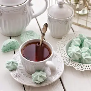 Чаепитие с зефиром