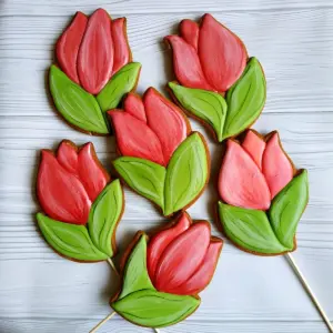 Имбирные пряники тюльпаны
