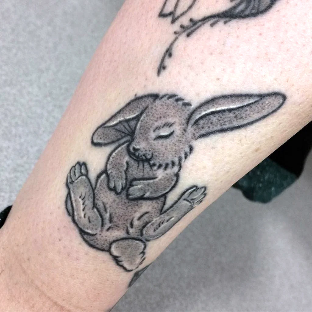 Лунный кролик тату