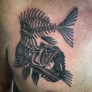 Скелет рыбы тату