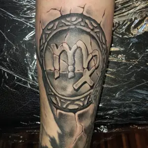 Татуировка Дева знак зодиака