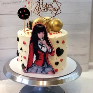 Торт с фигурками аниме