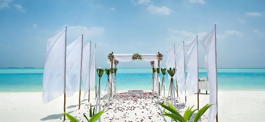 Церемония бракосочетания на Мальдивах