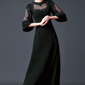 Платье Дольче Габбана черное длинное